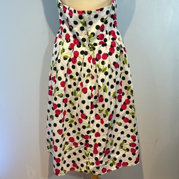 Tatyana cherry polka dot 50’s style retro halter dress size 2X - Picture 6 of 10